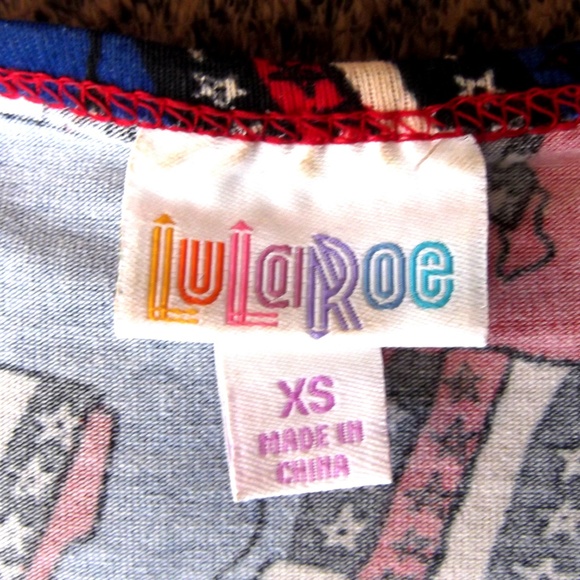 LulaRoe Patriotic Classic Tee XS - Picture 7 of 7